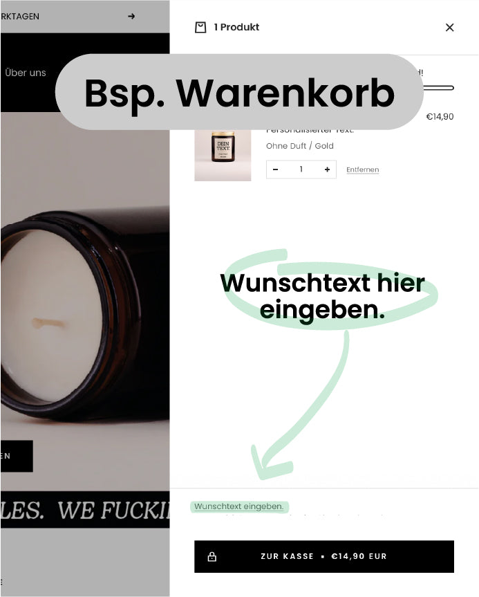 Wax Gang Duftkerze - Personalisierter Text.