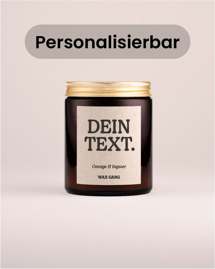 Wax Gang Duftkerze - Personalisierter Text.